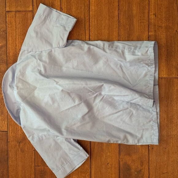 A+ By SAI Short Sleeve  Uniform Blue Button Down Shirt Size 6 - Picture 2 of 3
